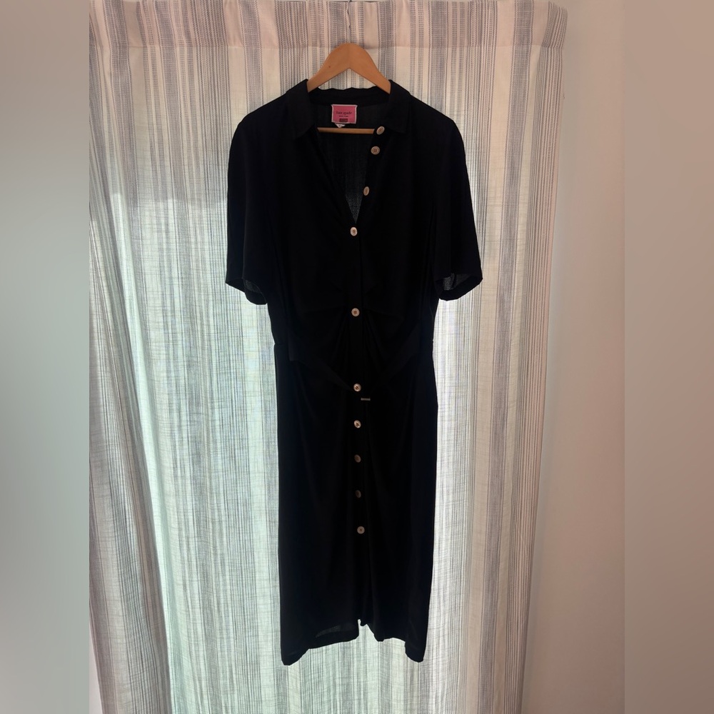 Kate Spade NY Mainline Ruched-Front Shirt Dress - Picture 4 of 7